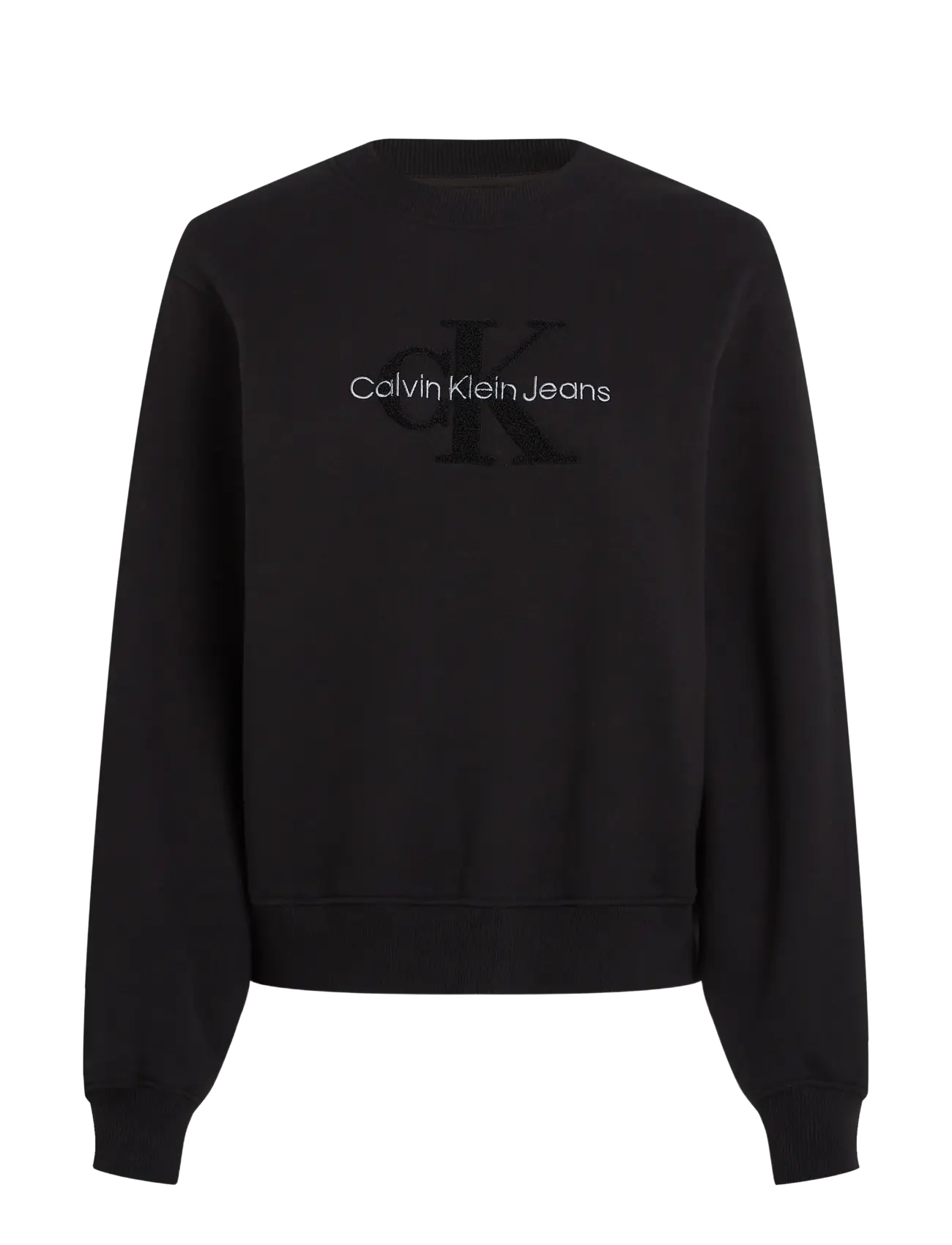 Calvin Klein Jeans - CHENILLE MONOLOGO CREWNECK - ck black - 3
