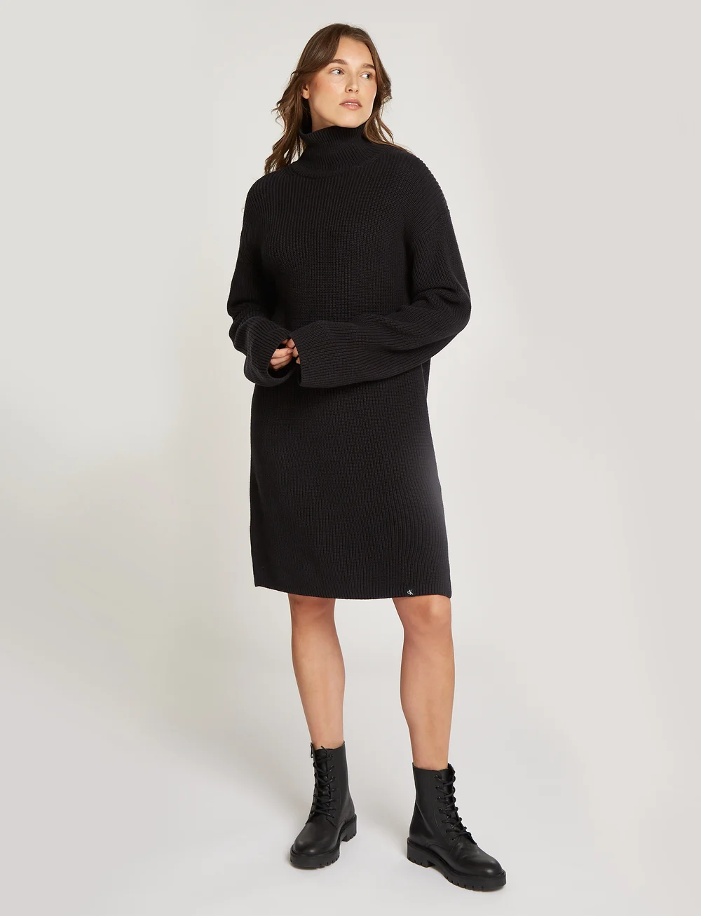 Calvin Klein Jeans Chunky Loose Sweater Dress Short Dresses Boozt