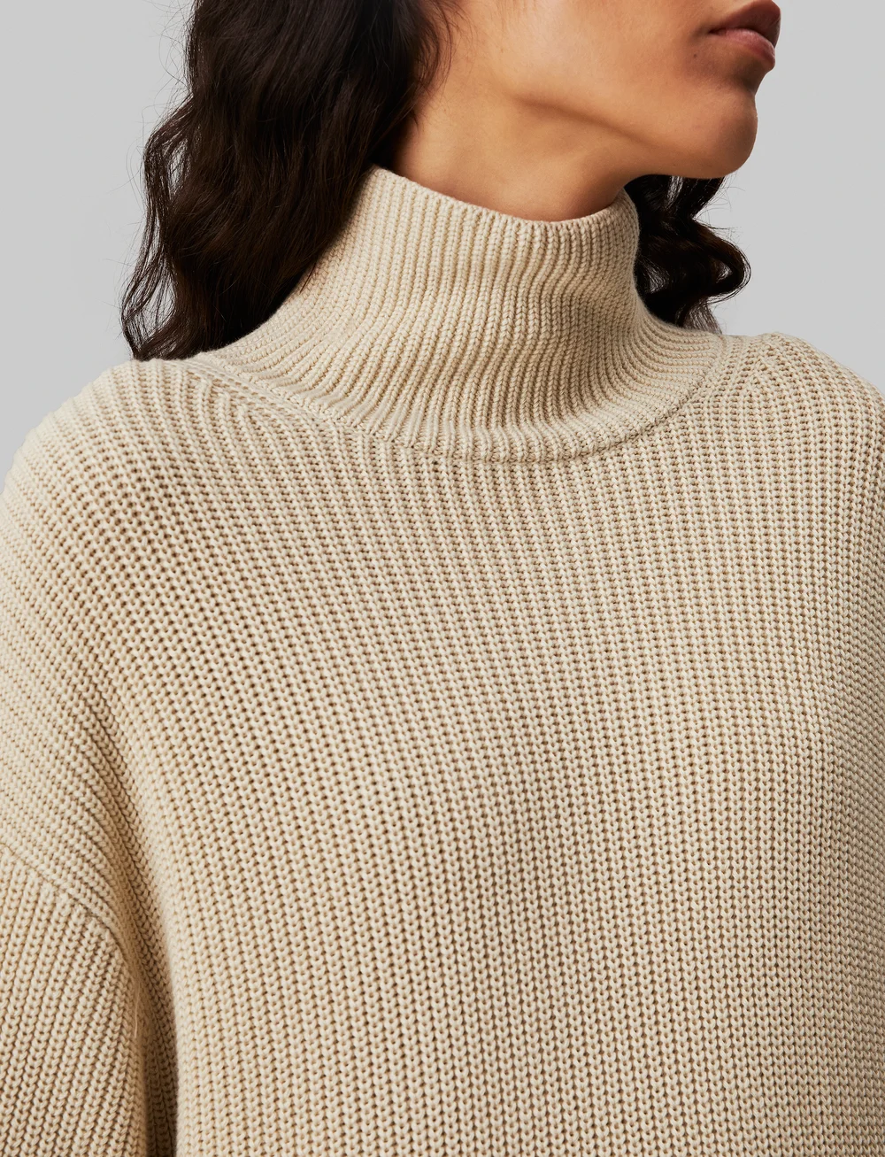 Calvin Klein Jeans - CHUNKY LOOSE SWEATER DRESS - strikkjoler - pelican - 3