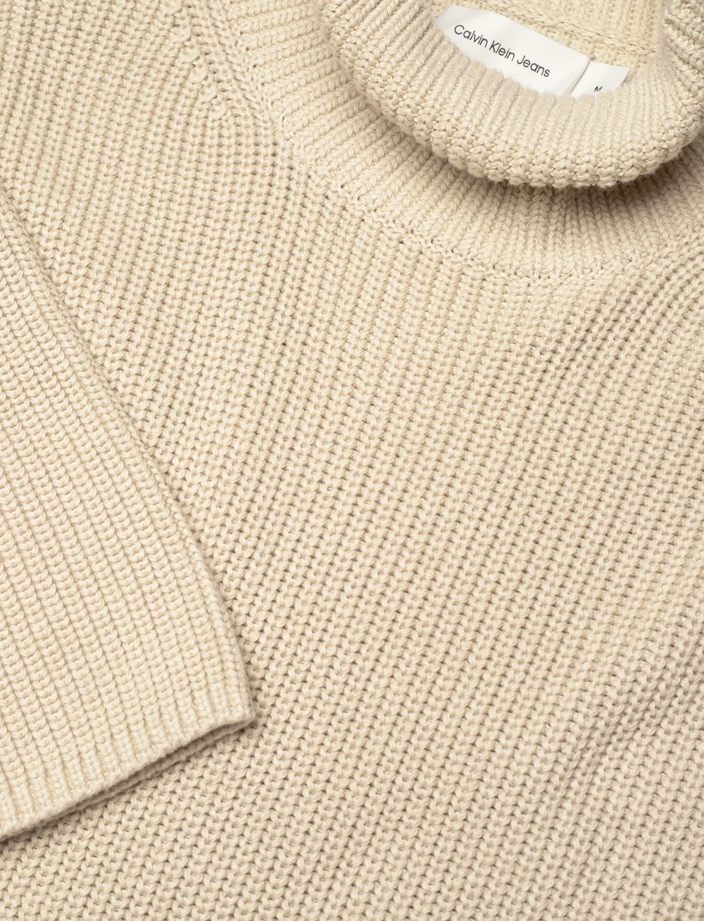 Calvin Klein Jeans - CHUNKY LOOSE SWEATER DRESS - strikkjoler - pelican - 5