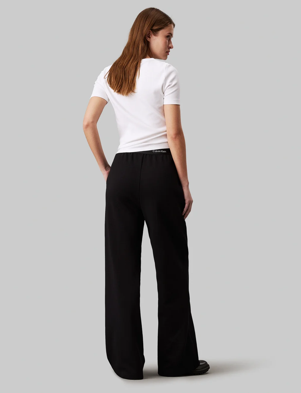 Calvin Klein Jeans Logo Elastic Pant Wide leg trousers Boozt
