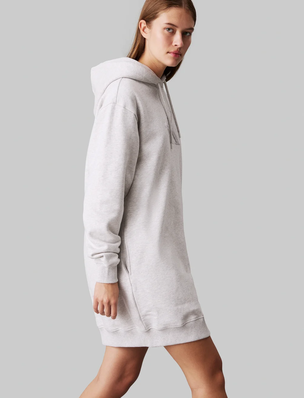 Calvin Klein Jeans Chenille Monologo Hoodie Dress Short Dresses Boozt