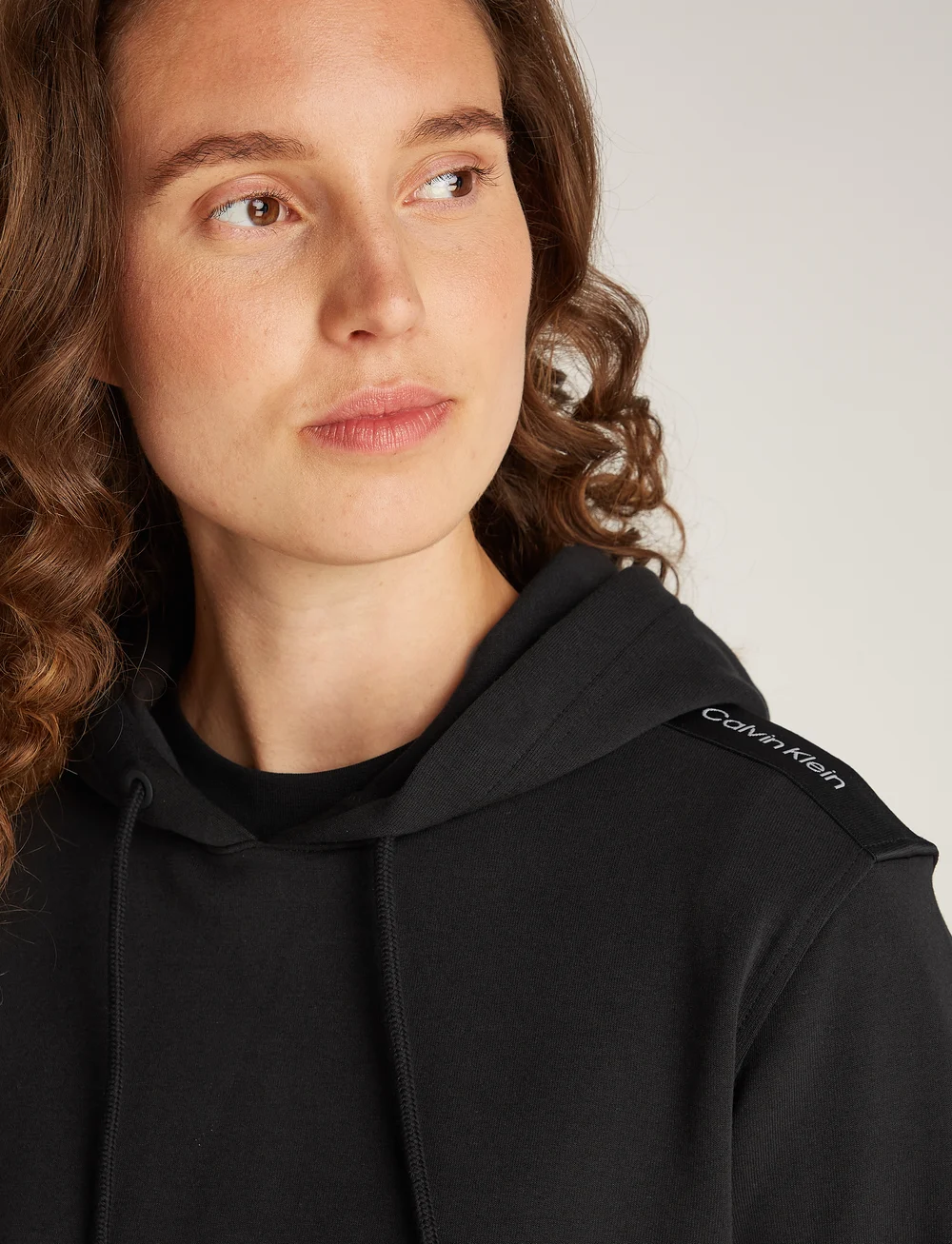 Calvin Klein Jeans - LOGO ELASTIC HOODIE - hoodies - ck black - 0