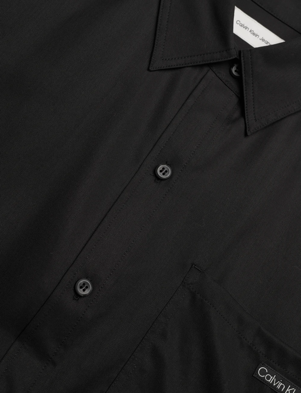 Calvin Klein Jeans - LYOCELL SHIRT DRESS - skjortklänningar - ck black - 5