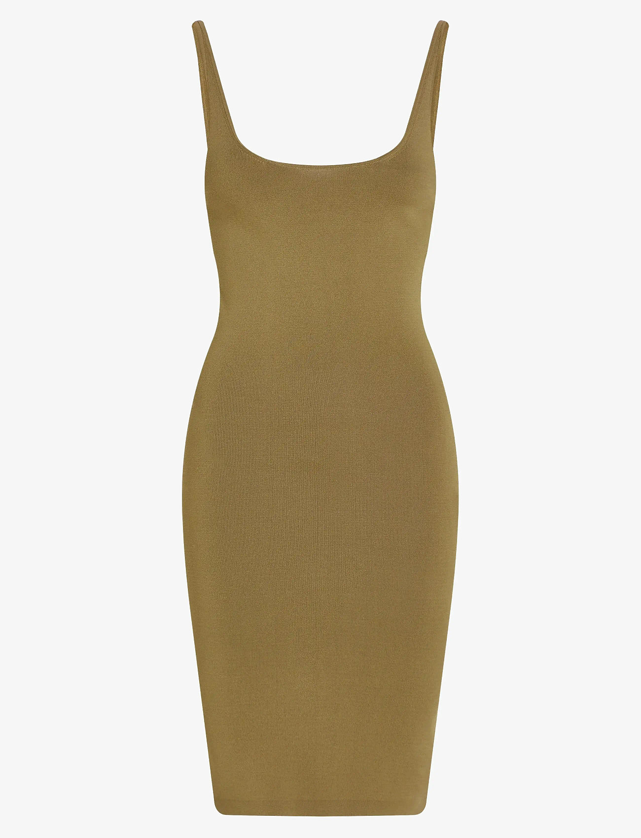 Calvin Klein Jeans - RAYON SWEATER DRESS - fodralklänningar - gothic olive - 0