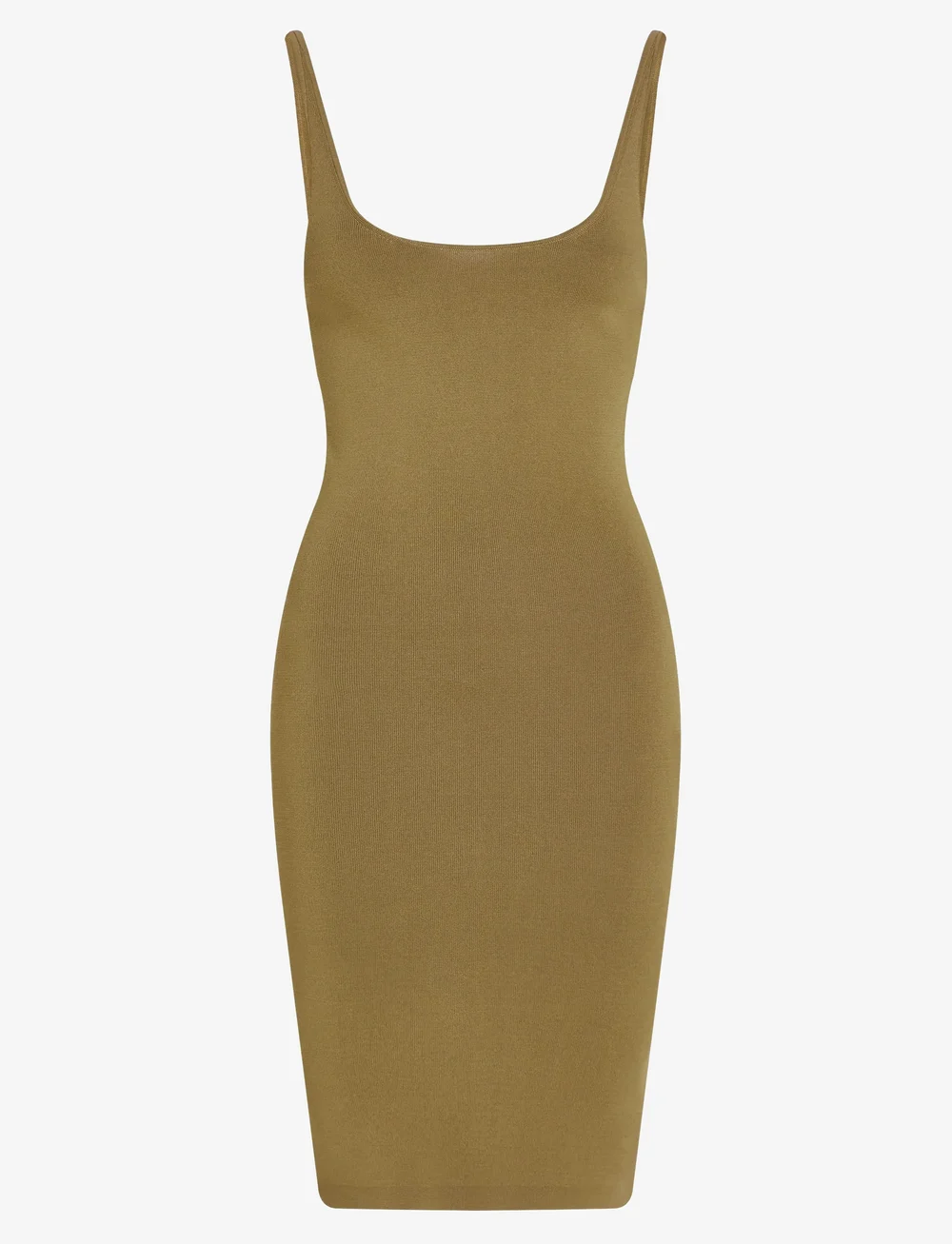 Calvin Klein Jeans - RAYON SWEATER DRESS - fodralklänningar - gothic olive - 0