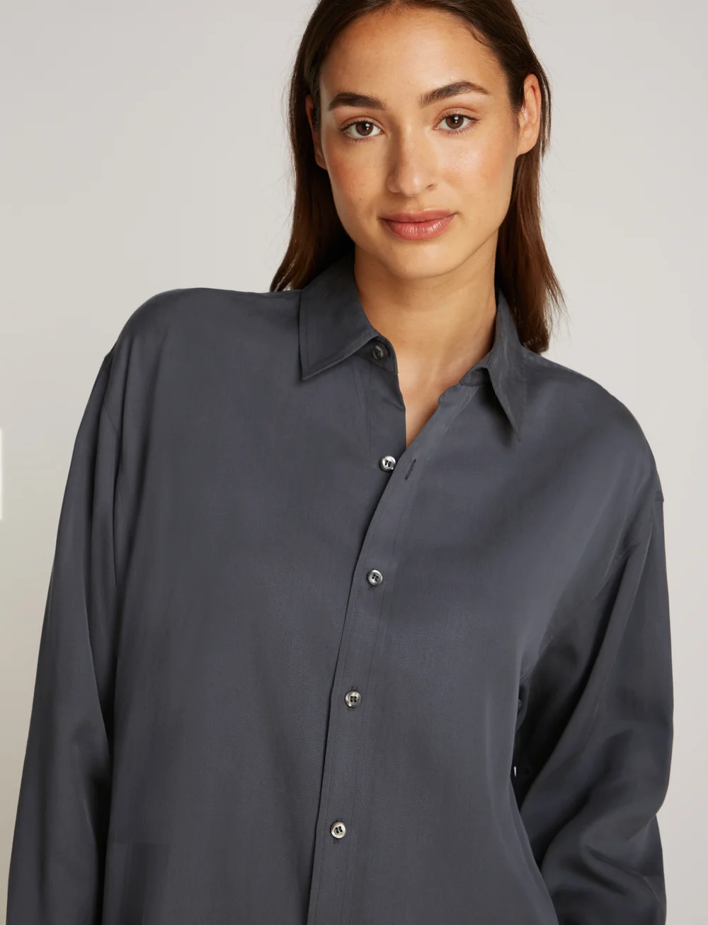 Calvin Klein Jeans - LYOCELL LONG DAD SHIRT - langærmede skjorter - india ink - 3