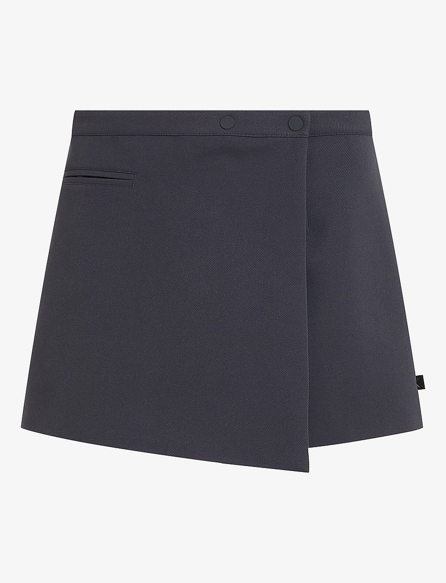 Calvin Klein Jeans - WRAP SKIRT - slå-om-nederdele - india ink - 1