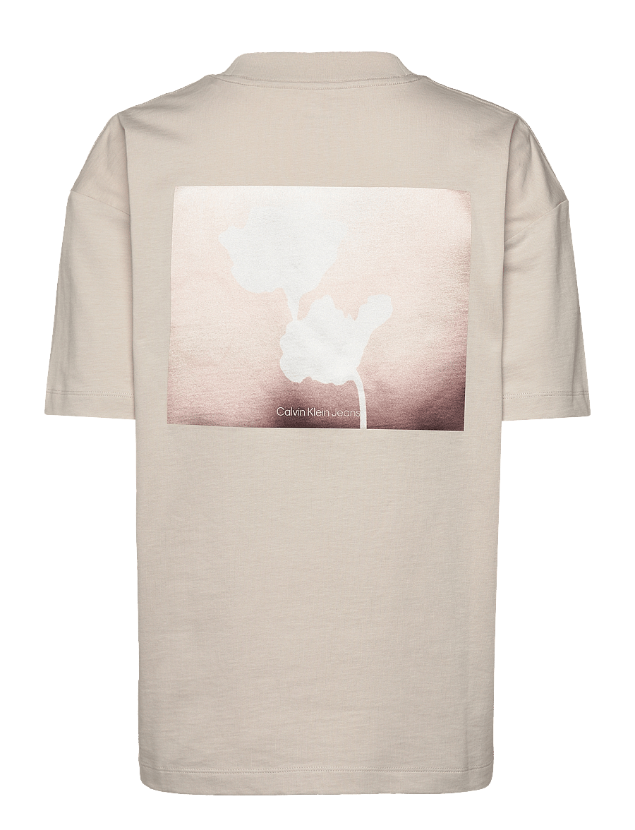Calvin Klein Jeans - BACK GRAPHIC BOYFRIEND TEE - moonbeam - 2