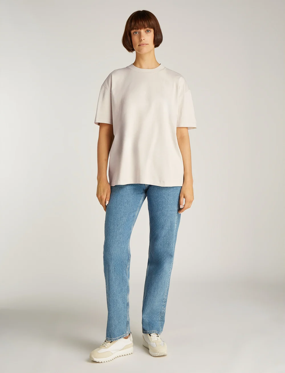 Calvin Klein Jeans - BACK GRAPHIC BOYFRIEND TEE - t-shirts - moonbeam - 0