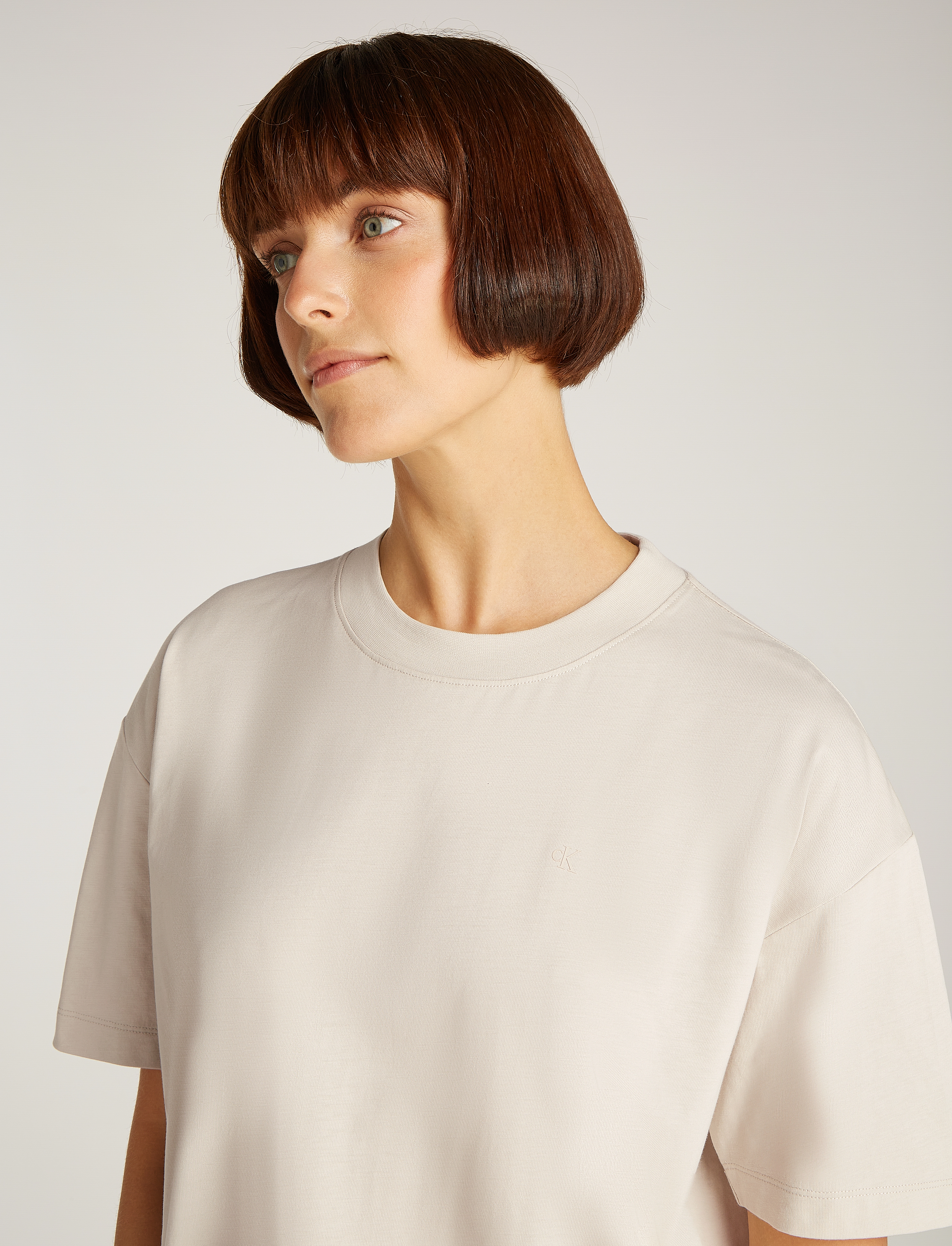 Calvin Klein Jeans - BACK GRAPHIC BOYFRIEND TEE - moonbeam - 4