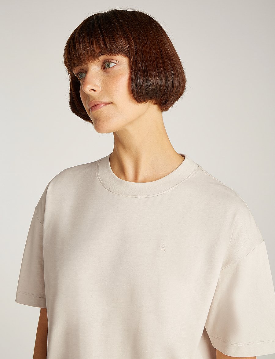 Calvin Klein Jeans - BACK GRAPHIC BOYFRIEND TEE - moonbeam - 4