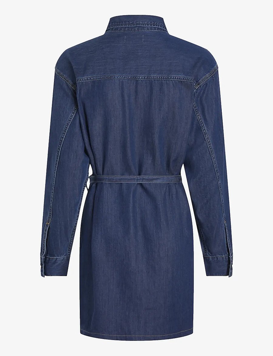 Calvin Klein Jeans - LYOCELL BELTED DENIM SHIRT DRESS - robes chemises - denim mid - 2