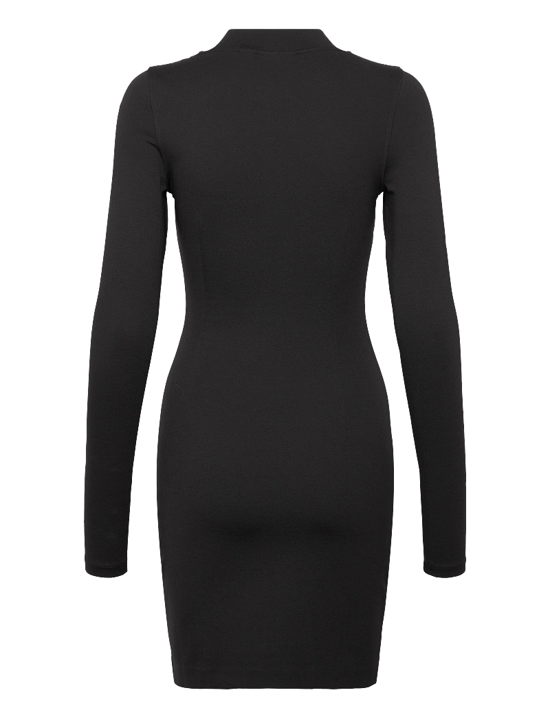 Calvin Klein Jeans - LOGO ELASTIC MILANO DRESS - kurze kleider - ck black - 1