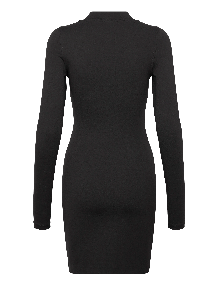 Calvin Klein Jeans - LOGO ELASTIC MILANO DRESS - kurze kleider - ck black - 1