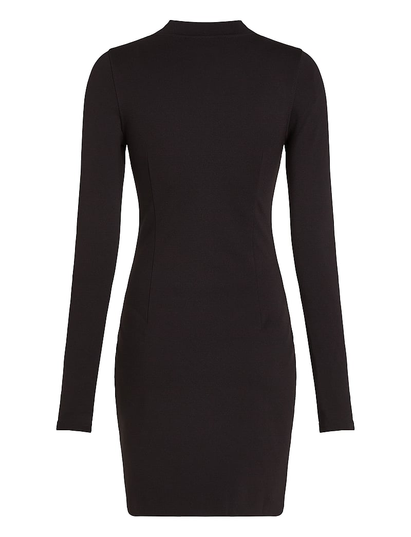 Calvin Klein Jeans - LOGO ELASTIC MILANO DRESS - kurze kleider - ck black - 5