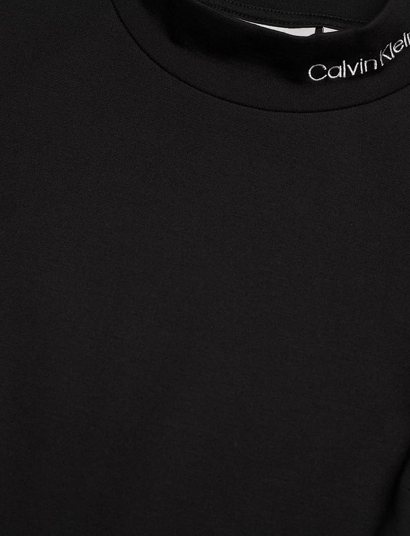 Calvin Klein Jeans - LOGO ELASTIC MILANO DRESS - kurze kleider - ck black - 4