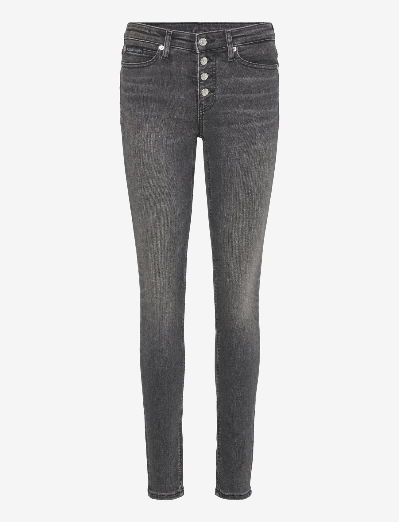 Calvin Klein Jeans - MID RISE SKINNY - skinny jeans - denim black - 1