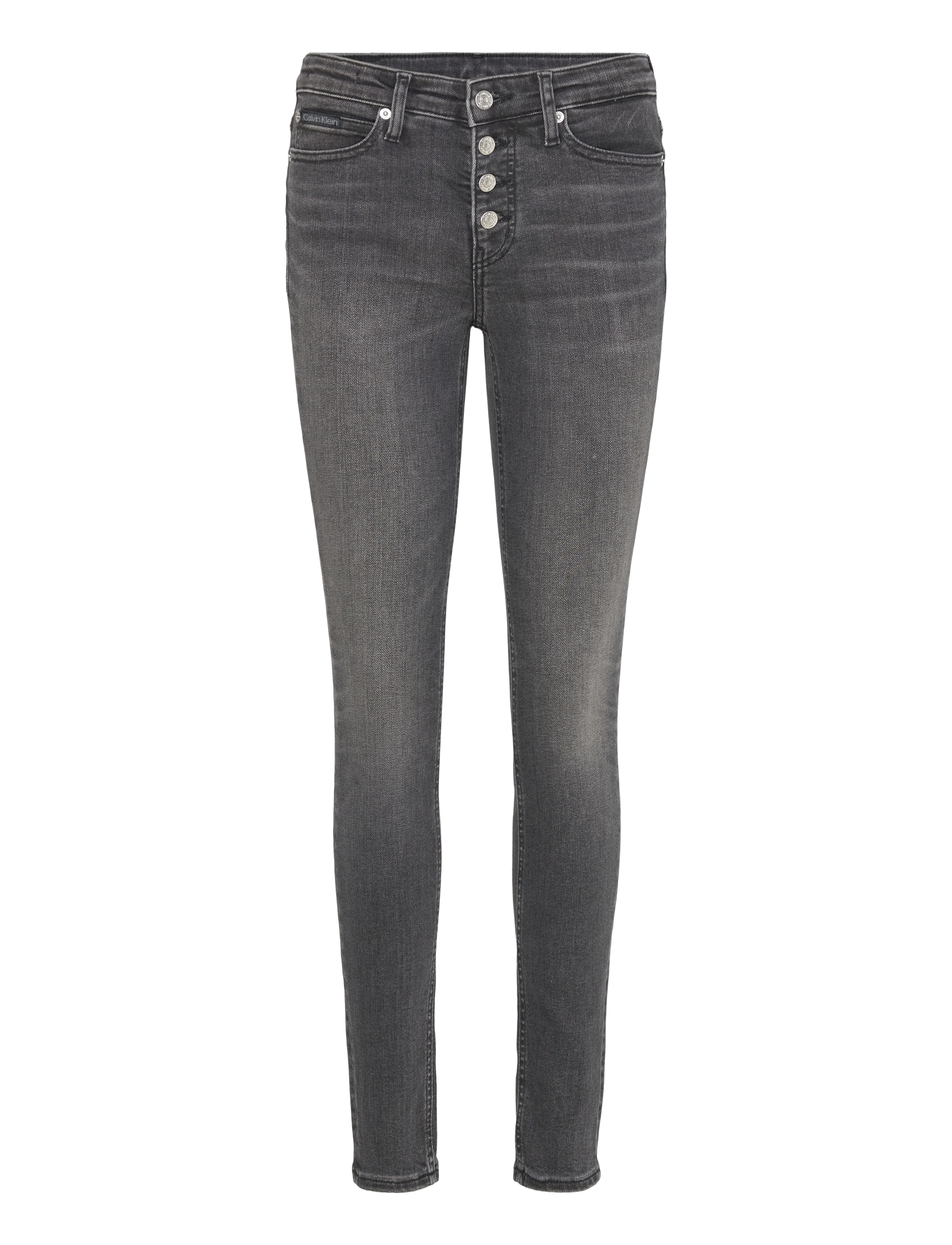 MID RISE SKINNY - DENIM BLACK