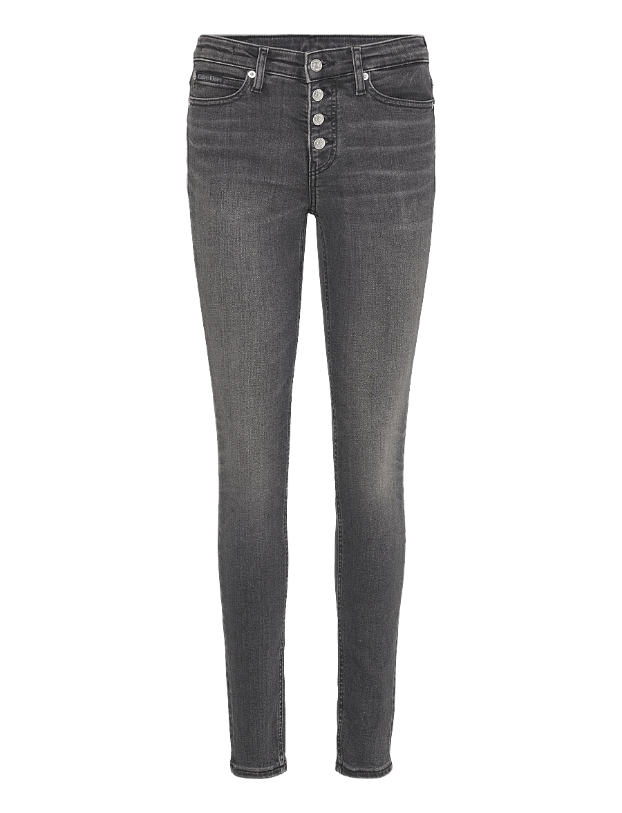 Calvin Klein Jeans - MID RISE SKINNY - skinny jeans - denim black - 1