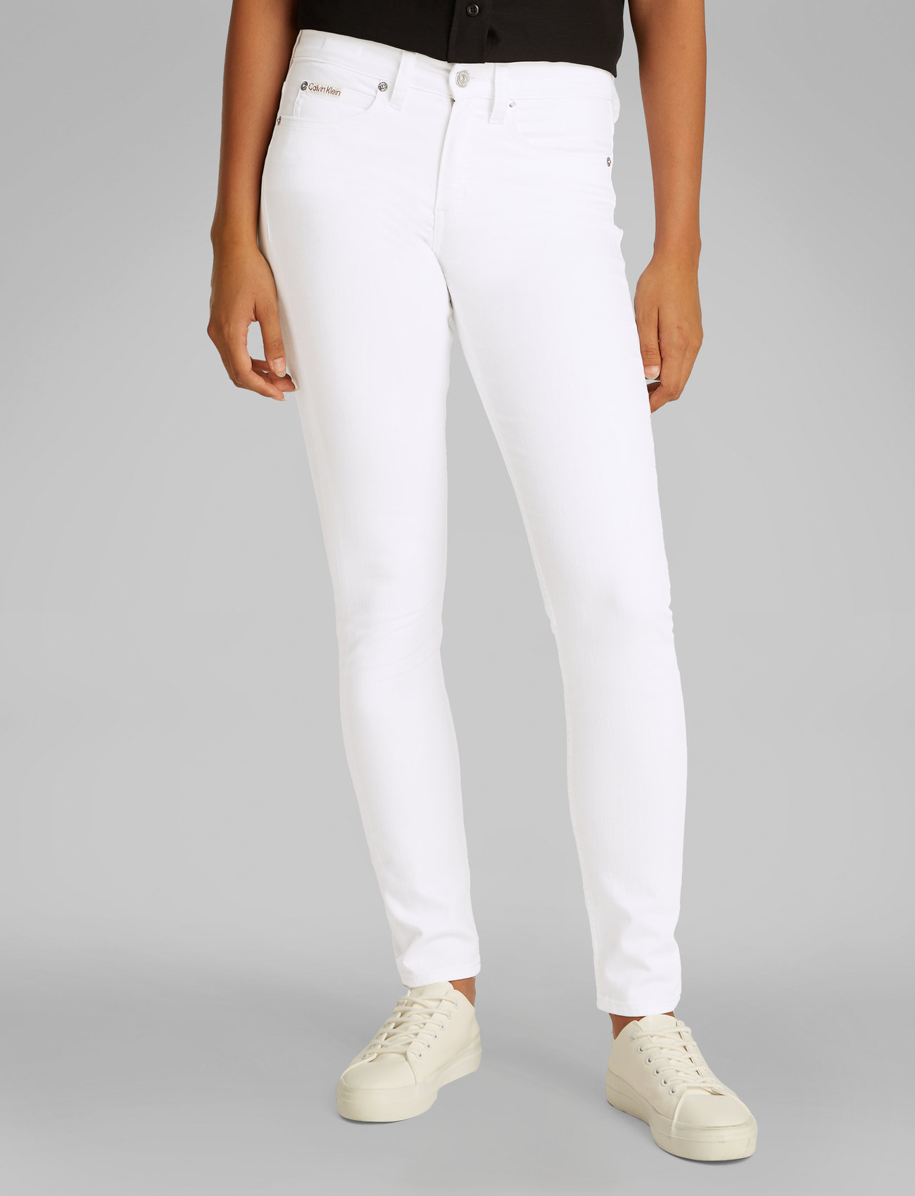 Calvin Klein Jeans - MID RISE SKINNY - skinny jeans - denim light - 3