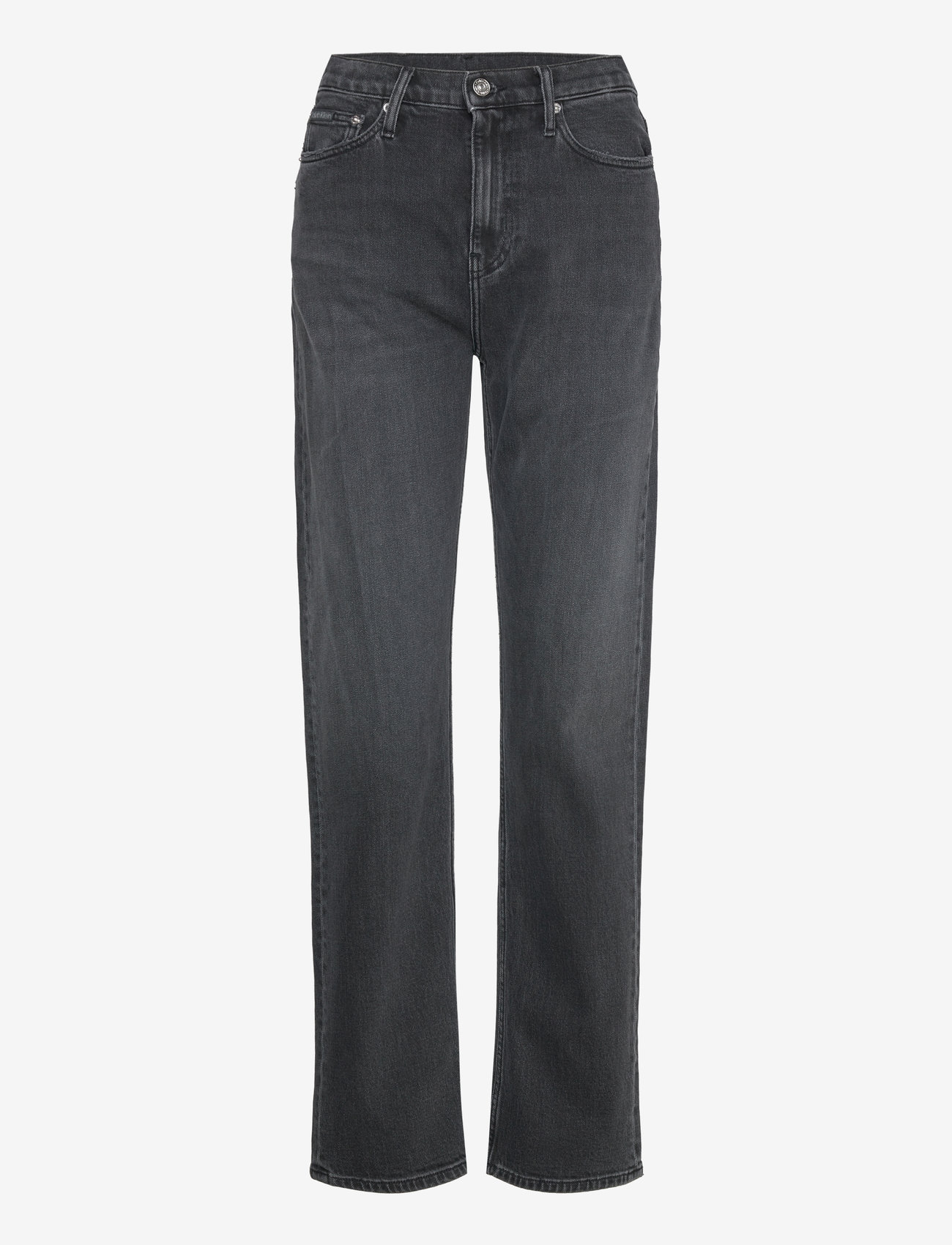 Calvin Klein Jeans - HIGH RISE STRAIGHT - straight jeans - denim black - 1