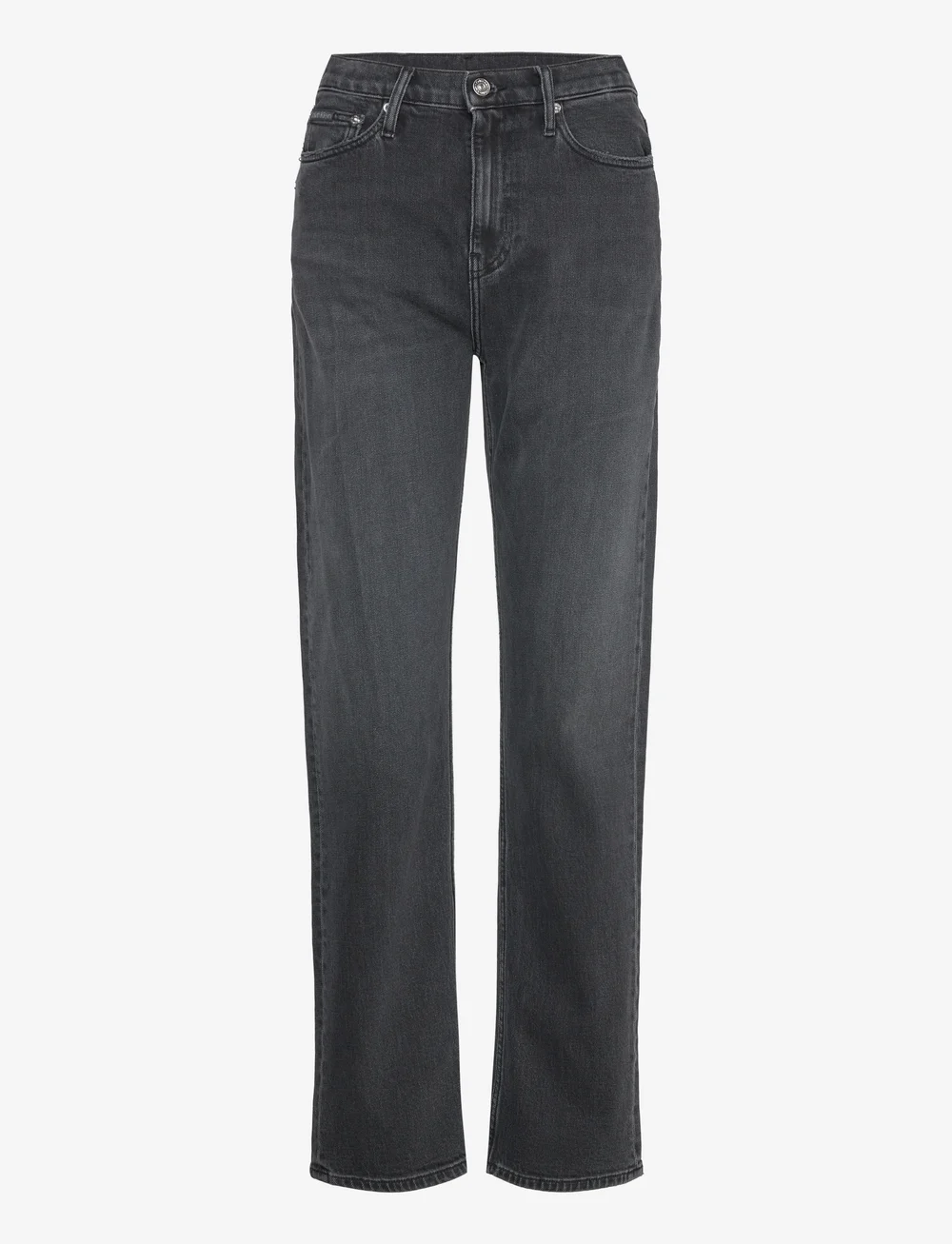 Calvin Klein Jeans - HIGH RISE STRAIGHT - straight jeans - denim black - 1