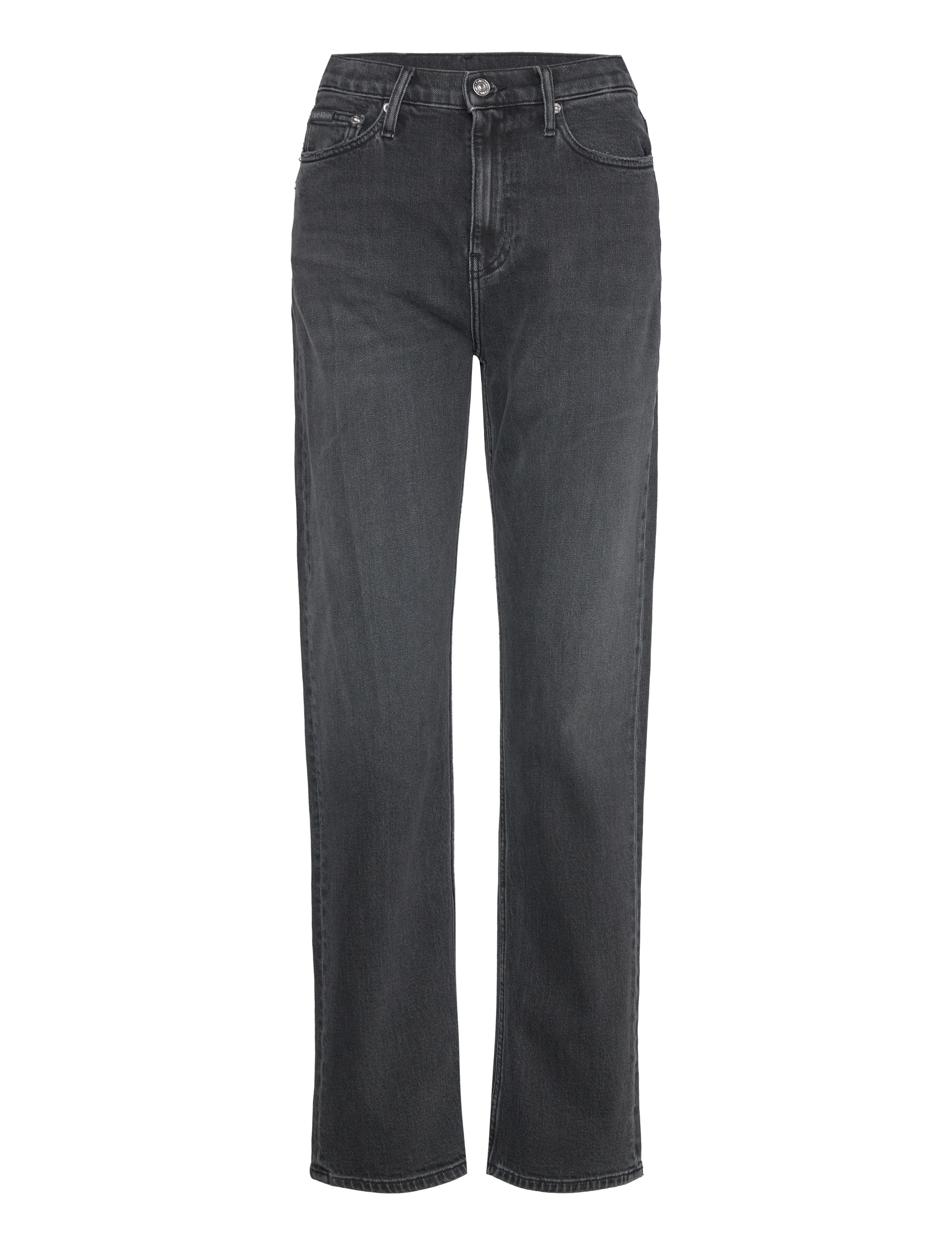 Calvin Klein Jeans HIGH RISE STRAIGHT - Calvin Klein - DENIM BLACK / black