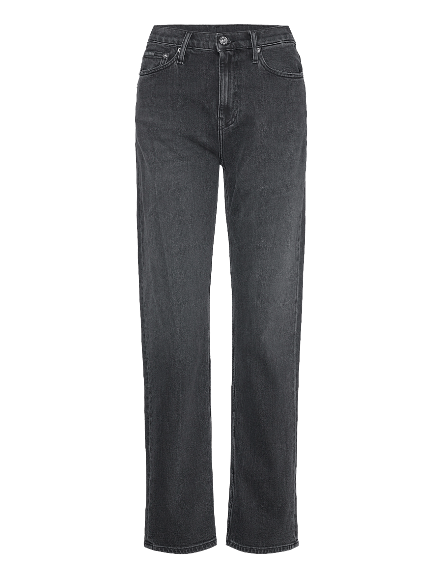 Calvin Klein Jeans - HIGH RISE STRAIGHT - straight jeans - denim black - 1