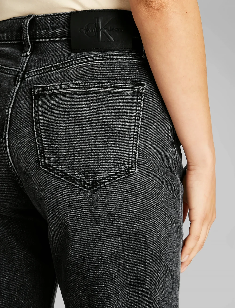 Calvin Klein Jeans - HIGH RISE STRAIGHT - straight jeans - denim black - 5