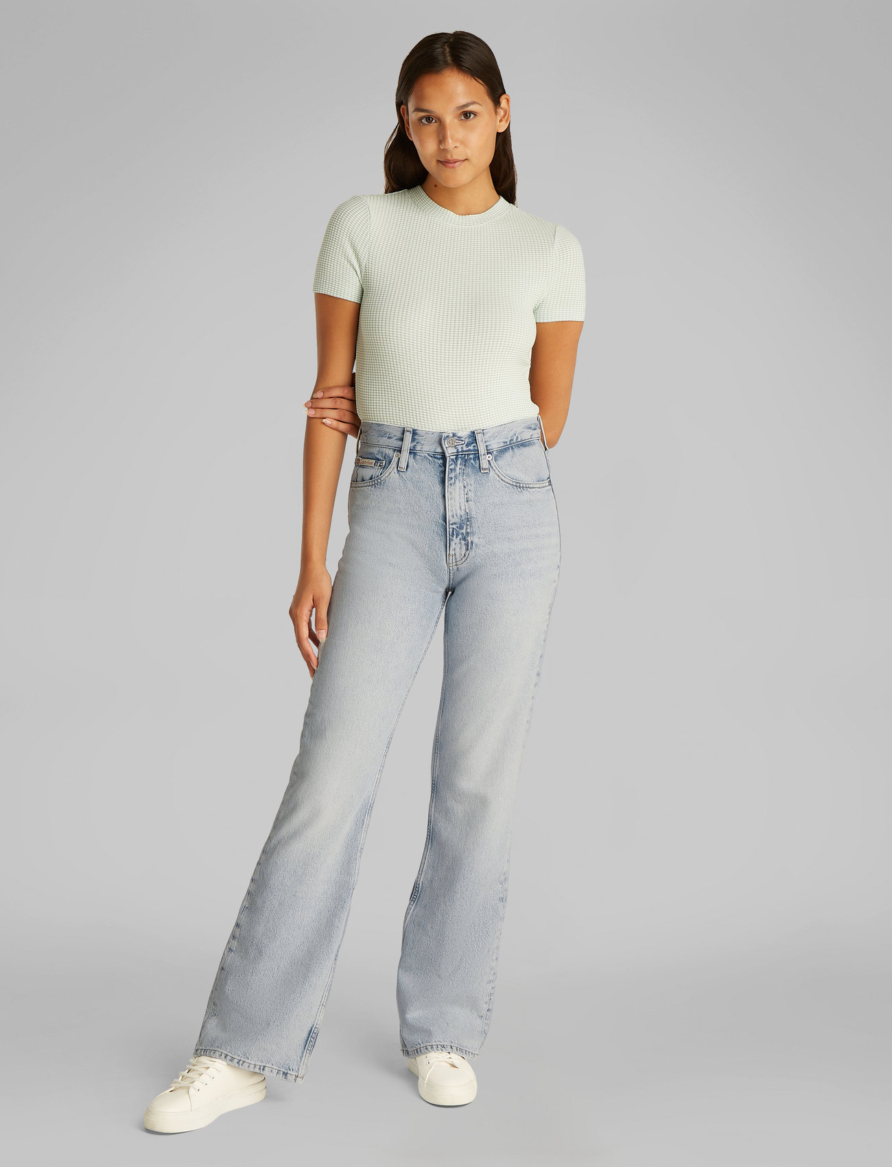 Calvin Klein Jeans - AUTHENTIC BOOTCUT - alt laienevad teksad - denim light - 3