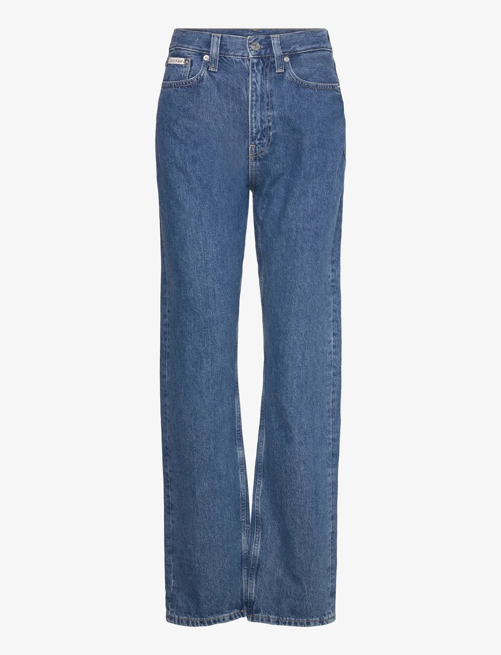 Calvin Klein Jeans - HIGH RISE STRAIGHT - sirge säärega teksad - denim medium - 1