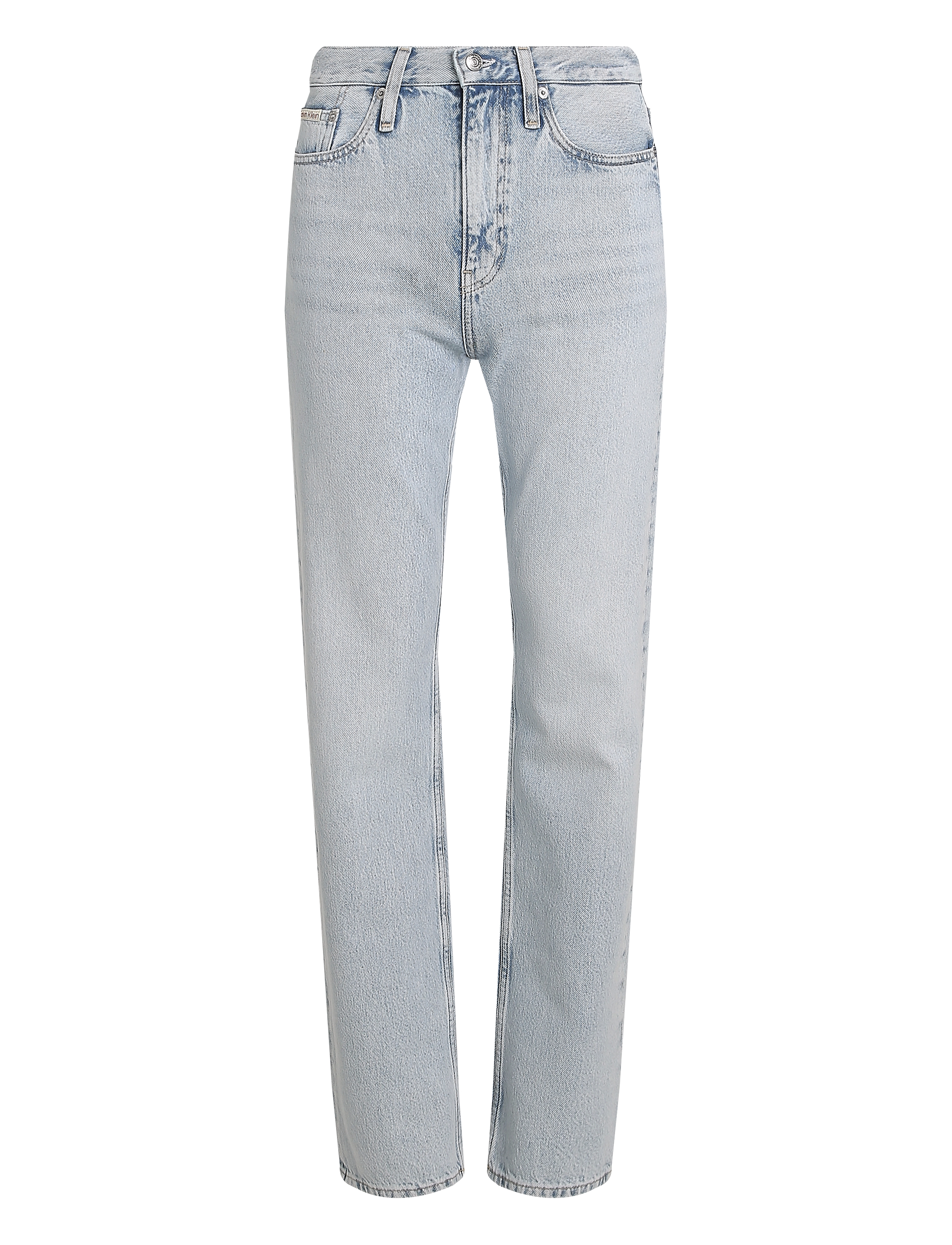 Calvin Klein Jeans HIGH RISE STRAIGHT - Straight jeans - DENIM LIGHT / blue