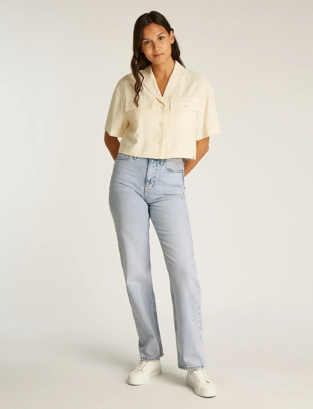 Calvin Klein Jeans - HIGH RISE STRAIGHT - straight jeans - denim light - 3