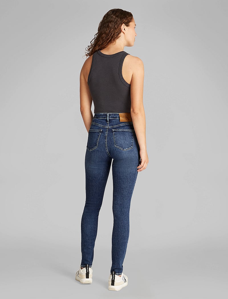 Calvin Klein Jeans - HIGH RISE SKINNY - skinny jeans - denim dark - 3