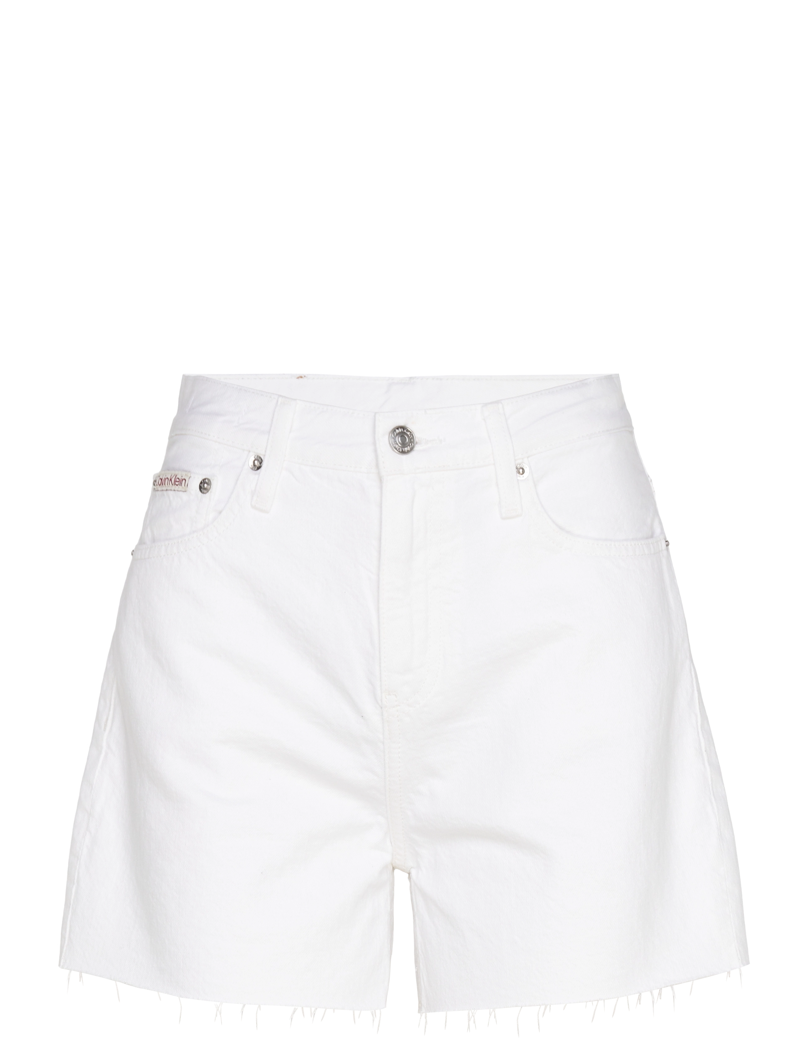 Calvin Klein Jeans MOM SHORT - Denimshorts - DENIM LIGHT / white