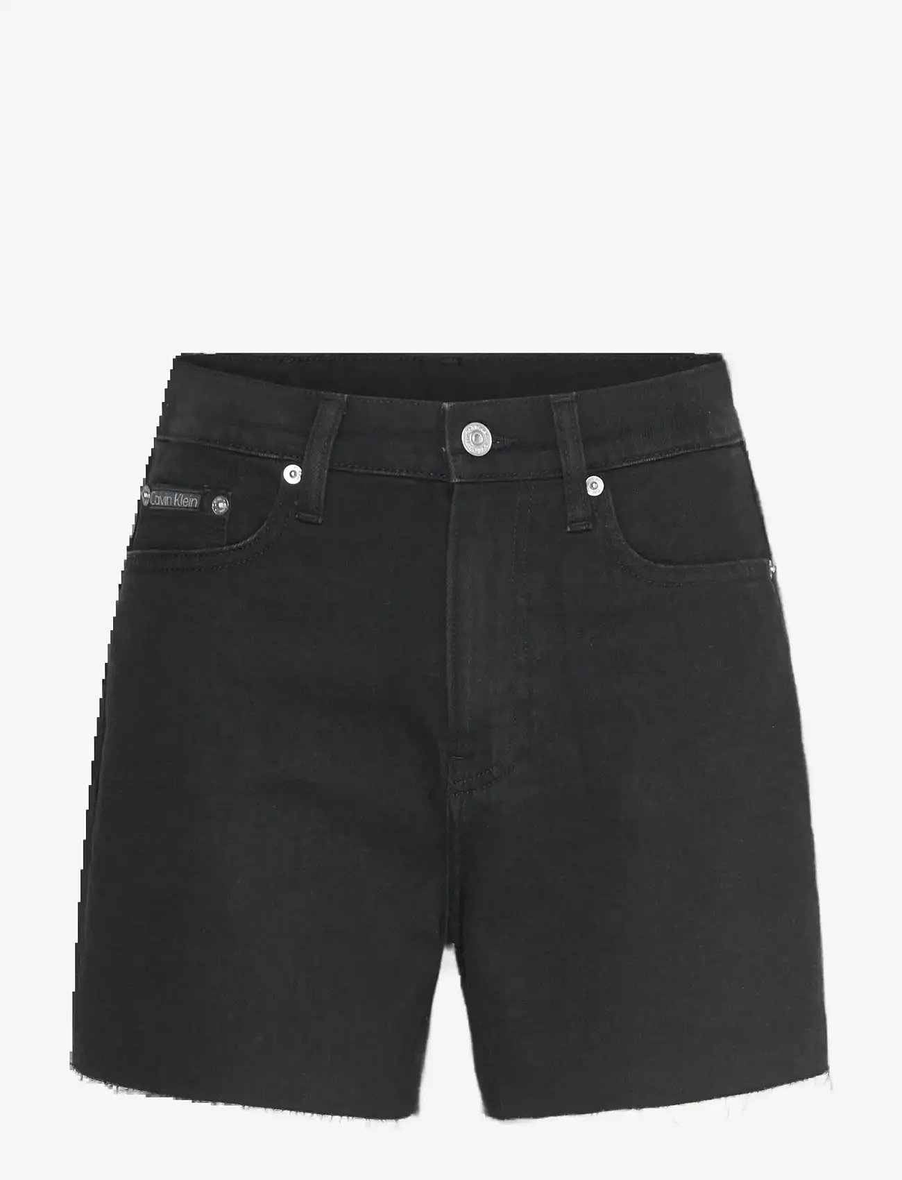 Calvin Klein Jeans - MOM SHORT - jorts - denim black - 0
