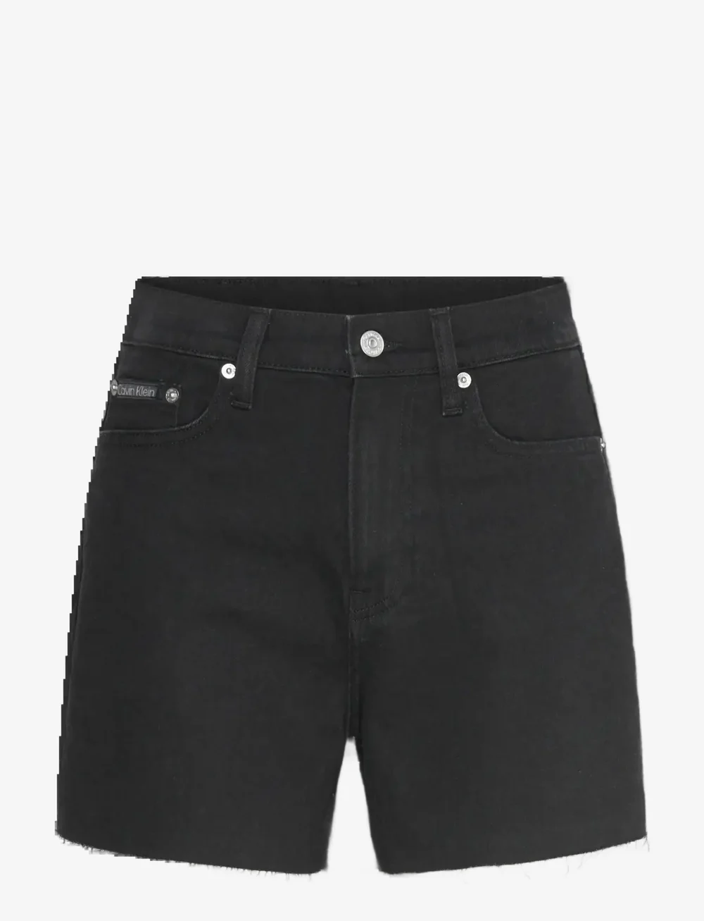 Calvin Klein Jeans - MOM SHORT - jorts - denim black - 0