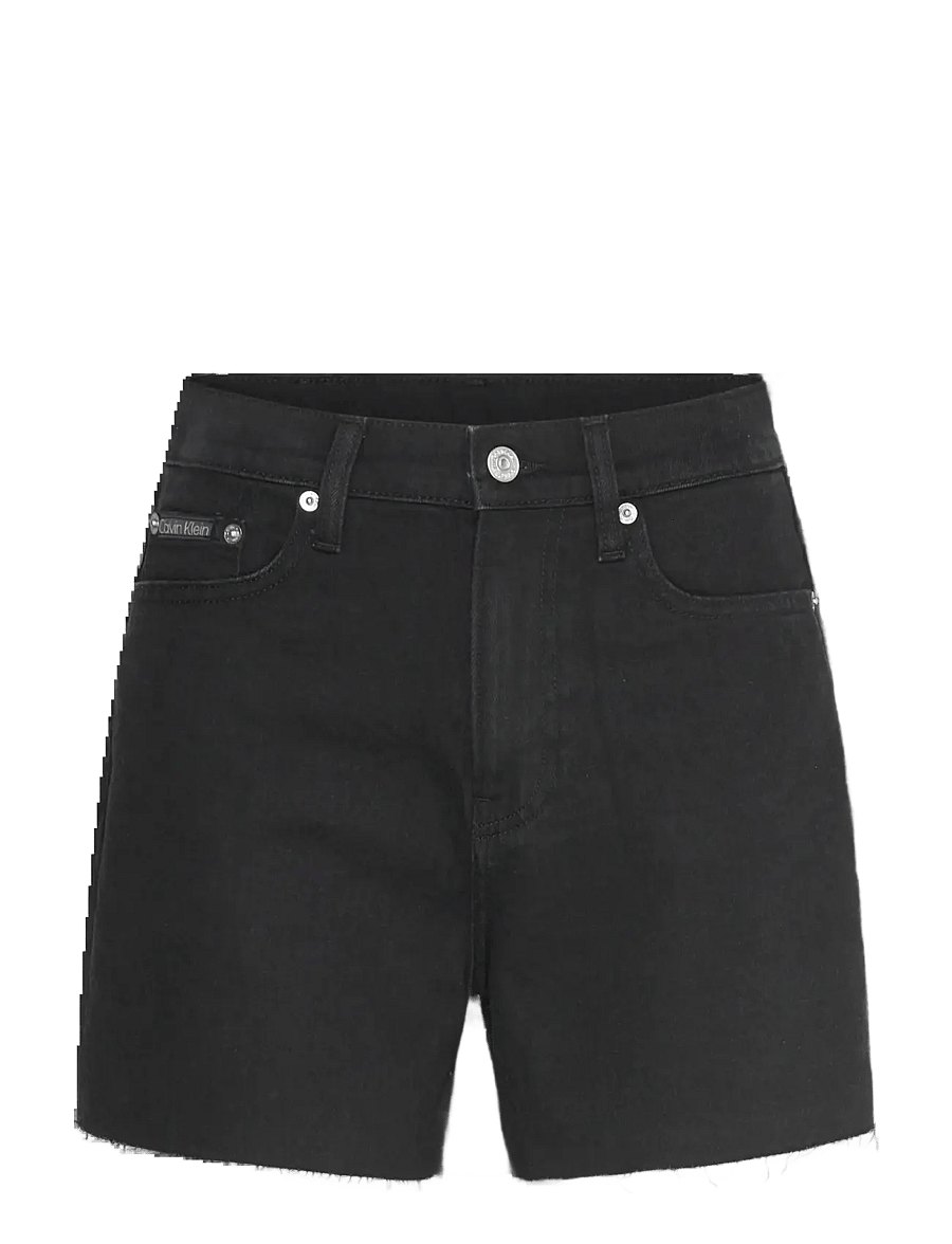 Calvin Klein Jeans - MOM SHORT - jorts - denim black - 0