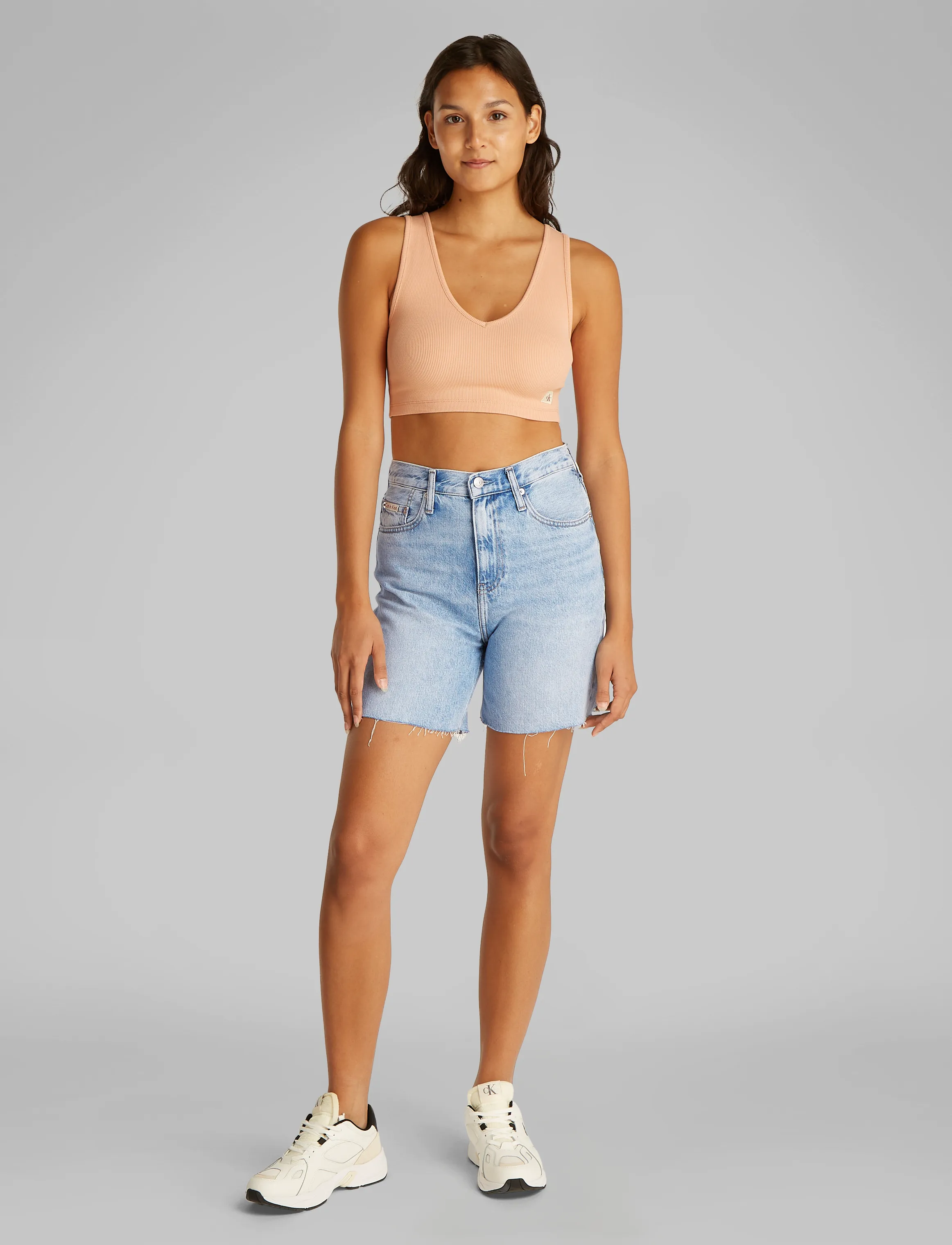 Calvin Klein Jeans - BERMUDA SHORT - denim light - 4