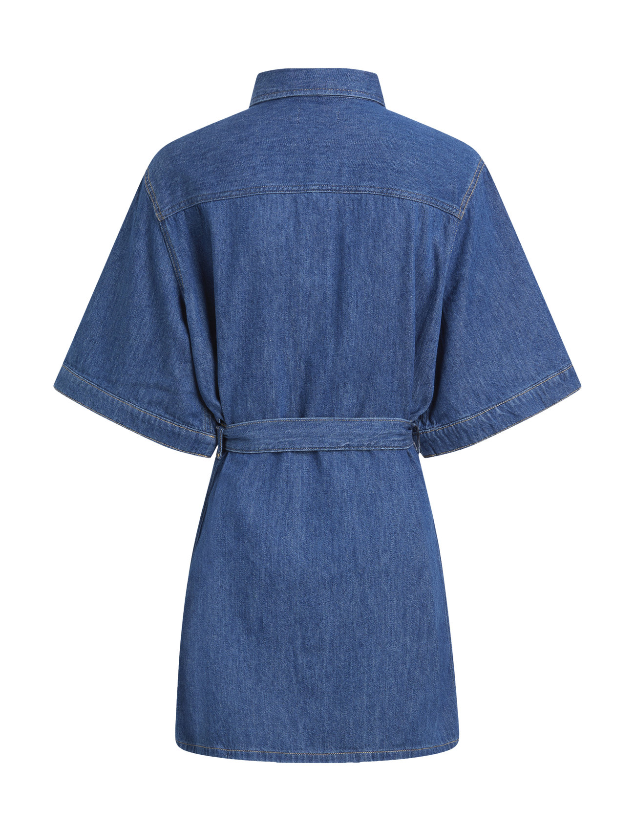 Calvin Klein Jeans - LINEN BOXY BELTED SHIRT DRESS - hemdkleider - denim medium - 2