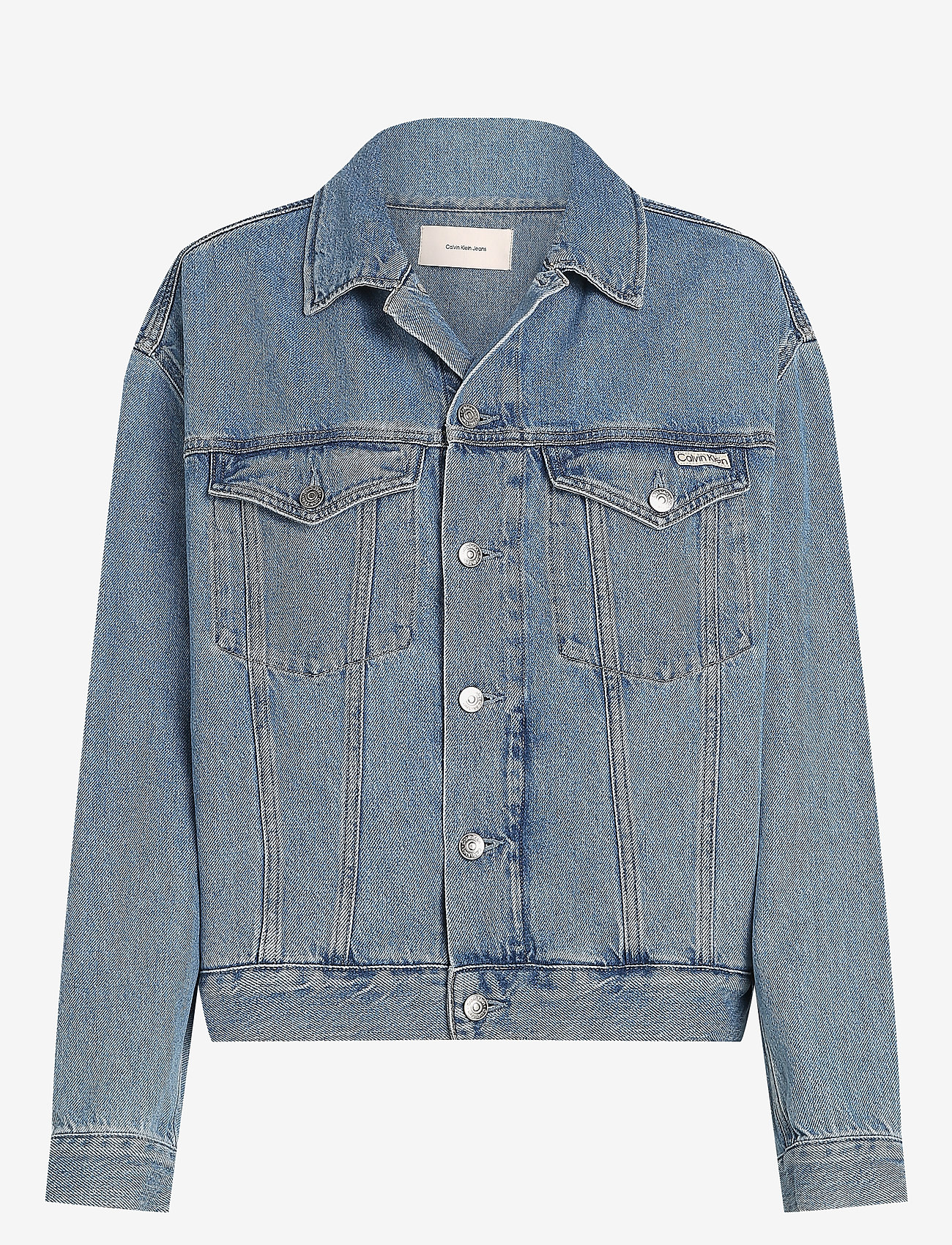 Calvin Klein Jeans - BOXY DENIM JACKET - denim light - 1