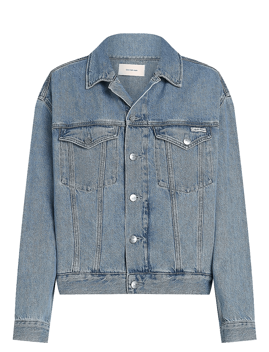 Calvin Klein Jeans - BOXY DENIM JACKET - jeansjacken - denim light - 1