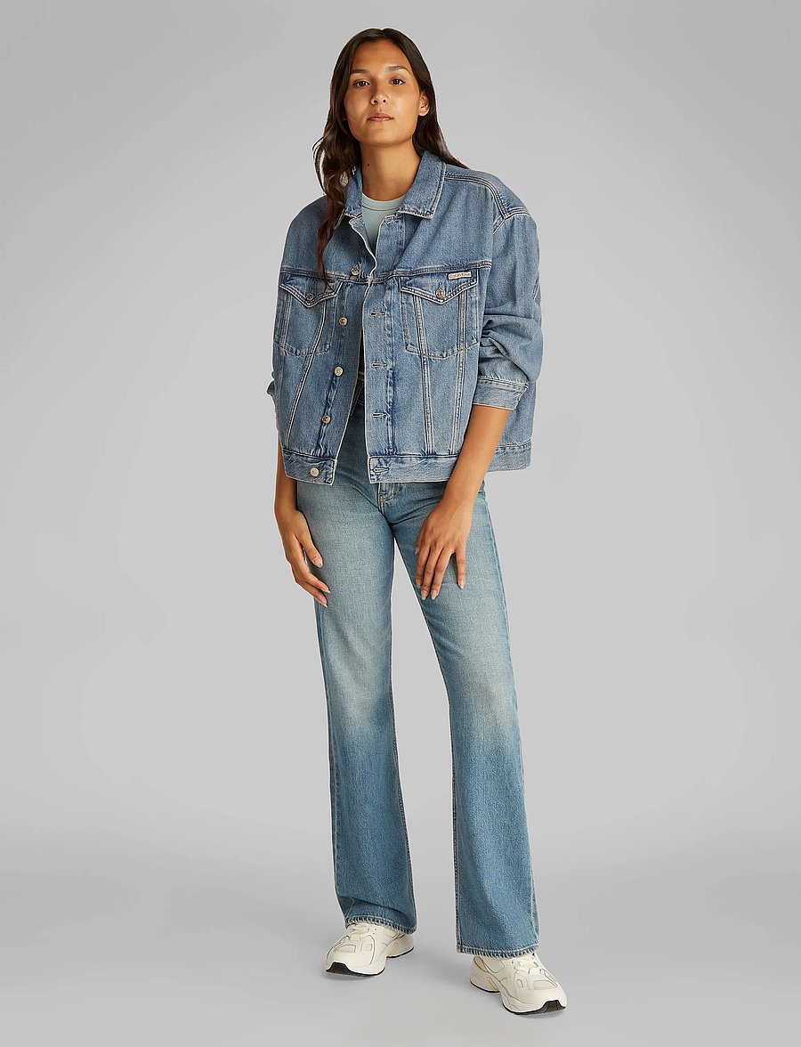 Calvin Klein Jeans - BOXY DENIM JACKET - jeansjacken - denim light - 3