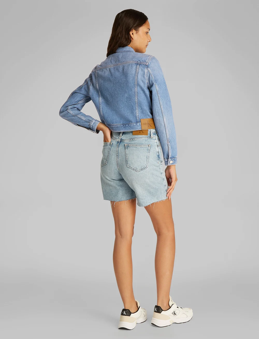 Calvin Klein Jeans - CROPPED 90S DENIM TRUCKER - denim jackets - denim light - 2