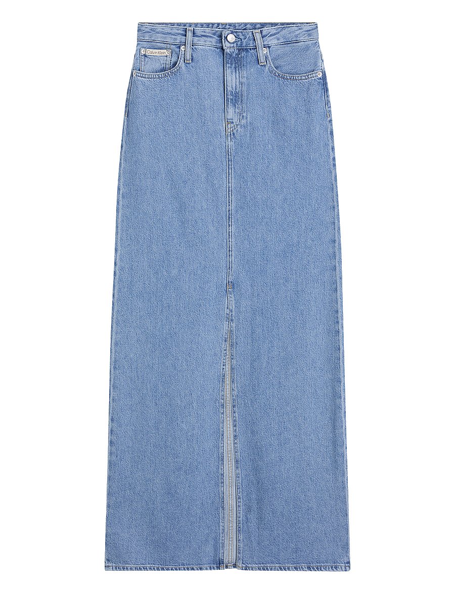 Calvin Klein Jeans - A-LINE MAXI DENIM SKIRT - jupes en jeans - denim light - 1