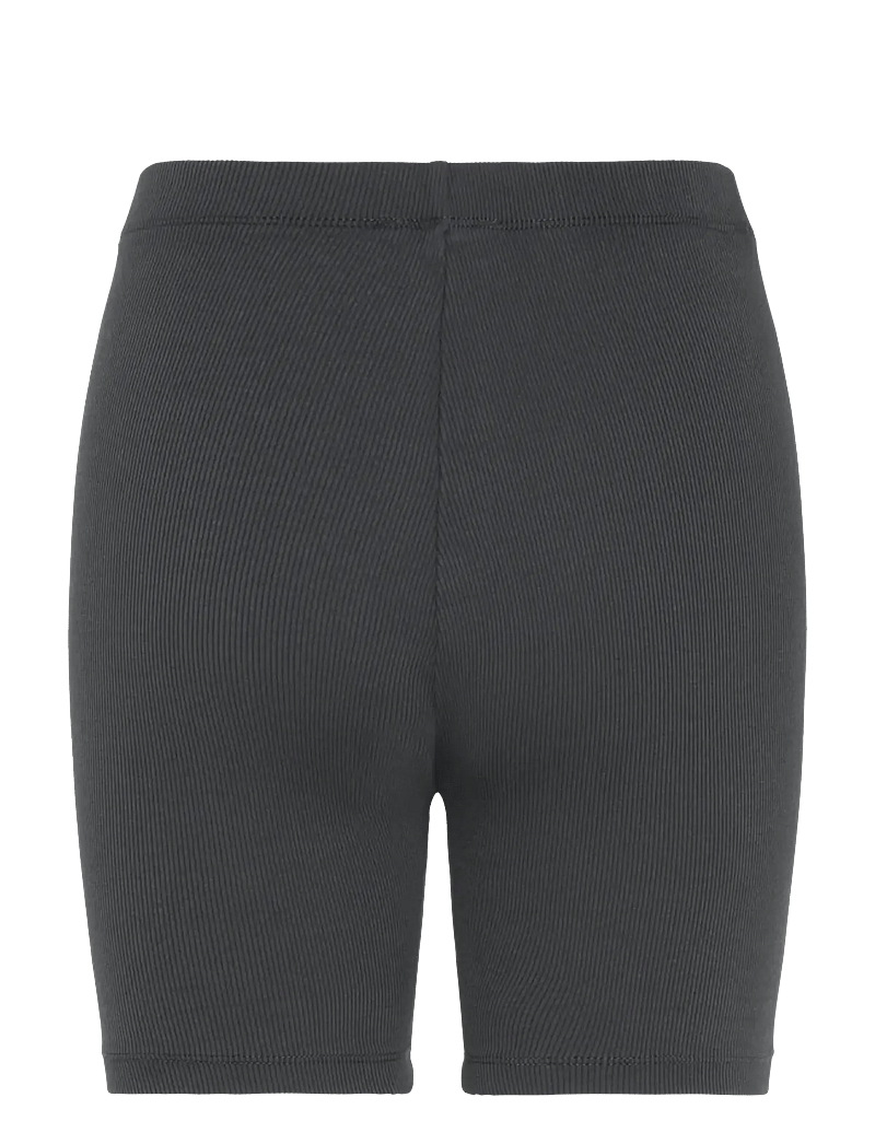 Calvin Klein Jeans - WASHED WOVEN LABEL RIB SHORTS - cykelshorts - washed black - 2