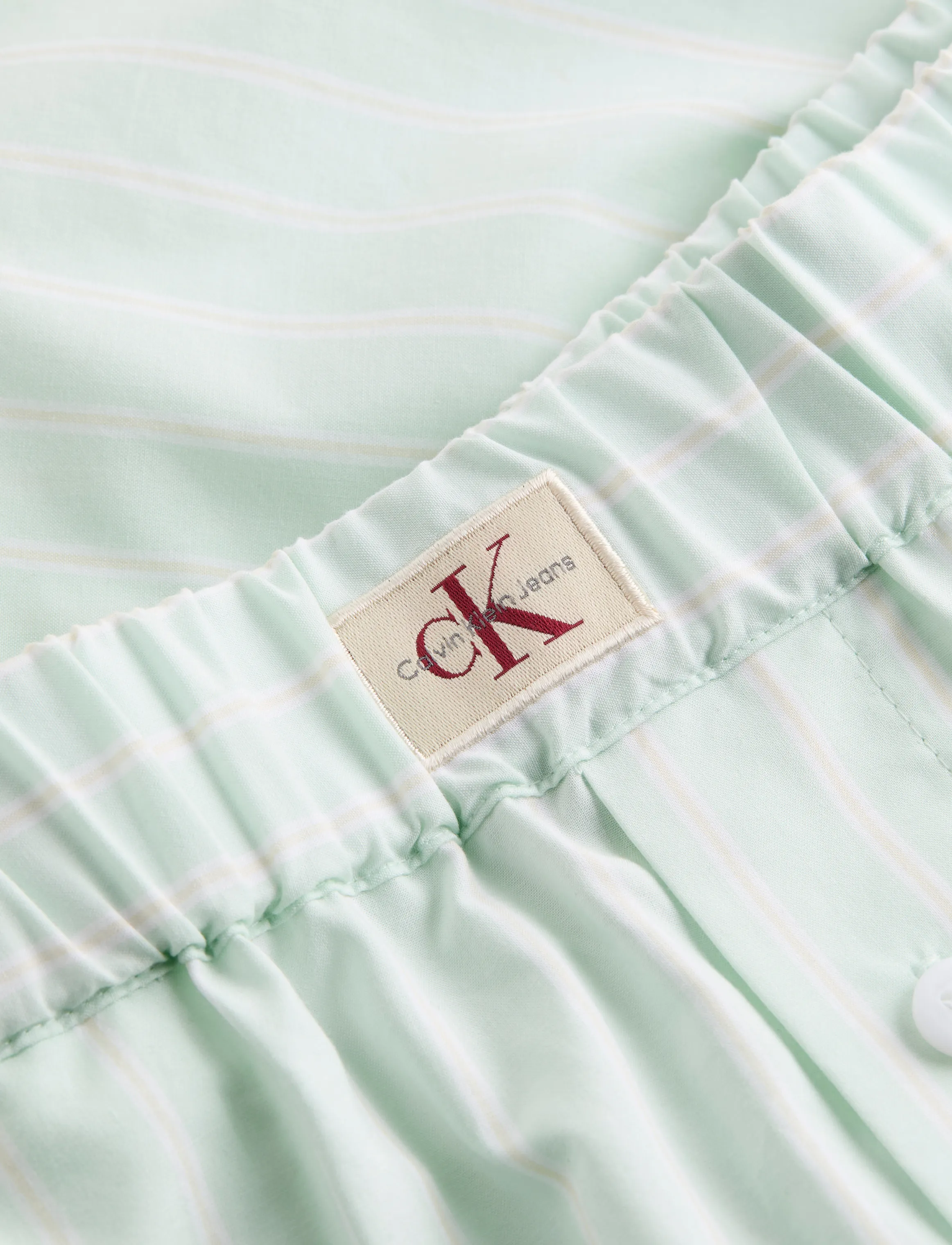 Calvin Klein Jeans - SUMMER POPLIN BOXER SHORT - casual shorts - moonlight jade stripe - 2