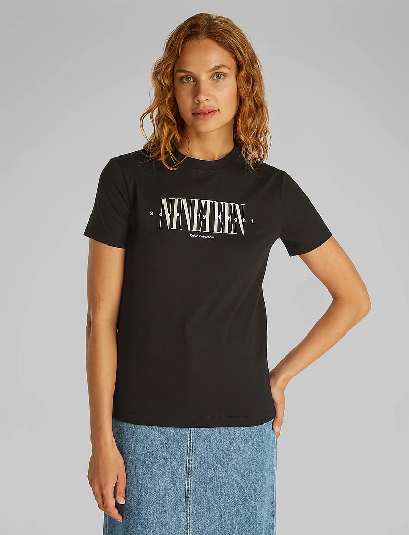 Calvin Klein Jeans - 19 GRAPHIC REG TEE - t-shirts - ck black - 0