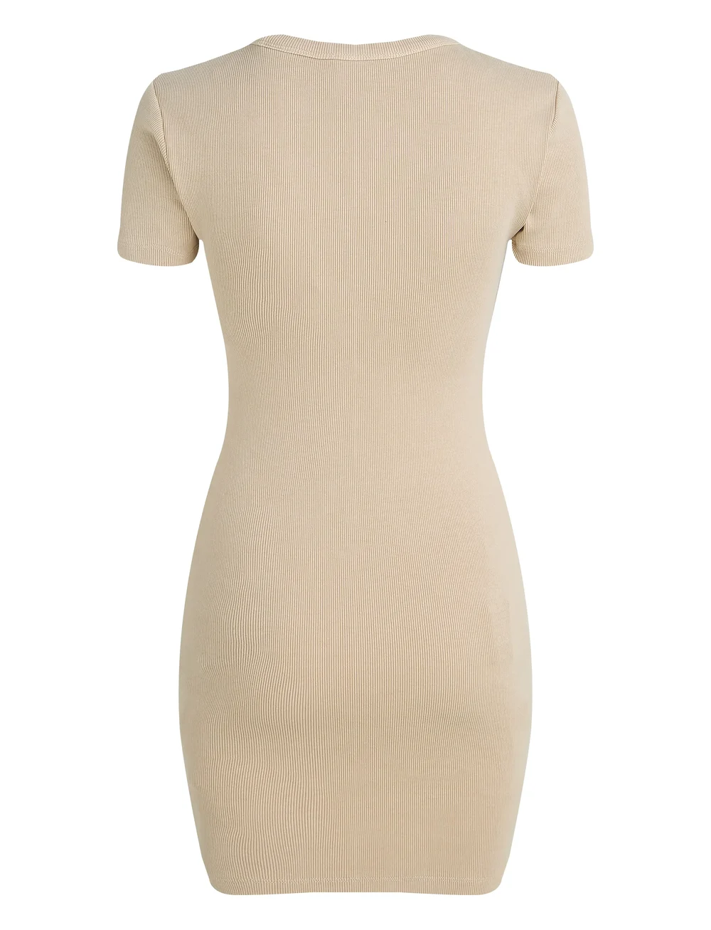 Calvin Klein Jeans - WASHED WOVEN LABEL RIB DRESS - t-shirtklänningar - brazilian sand - 5